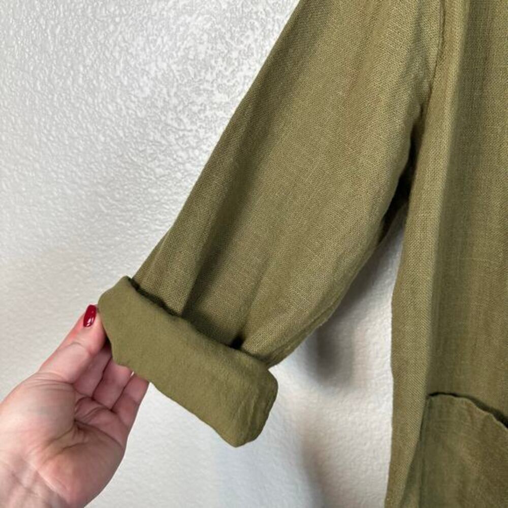 AG‎ Adriano Goldschmeid Size Small Boho Maura Oversized Jacket in Olive Grove - Picture 7 of 15